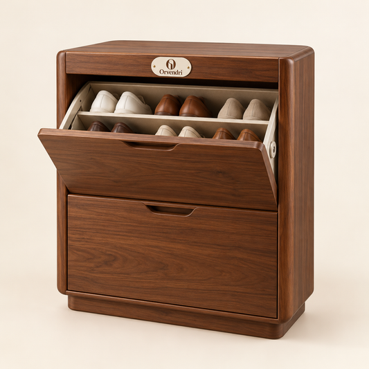 Orvendri Smart Spaces Two-Compartment Tilt-Out Shoe Cabinet
